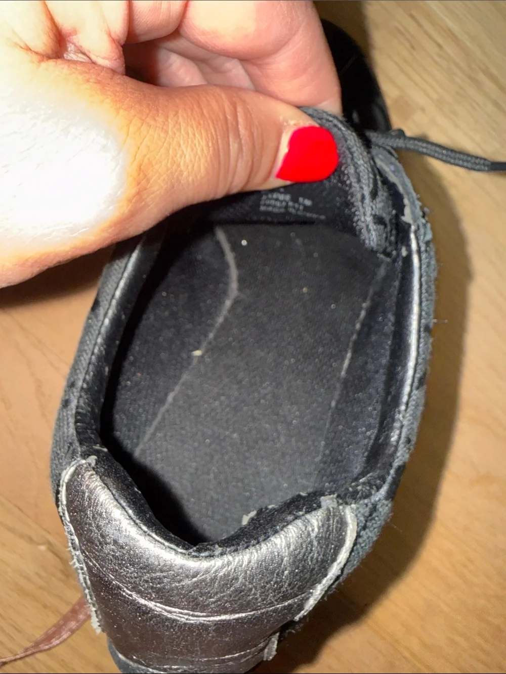 Coach Jayme Black Sneakers with Silver Stripes